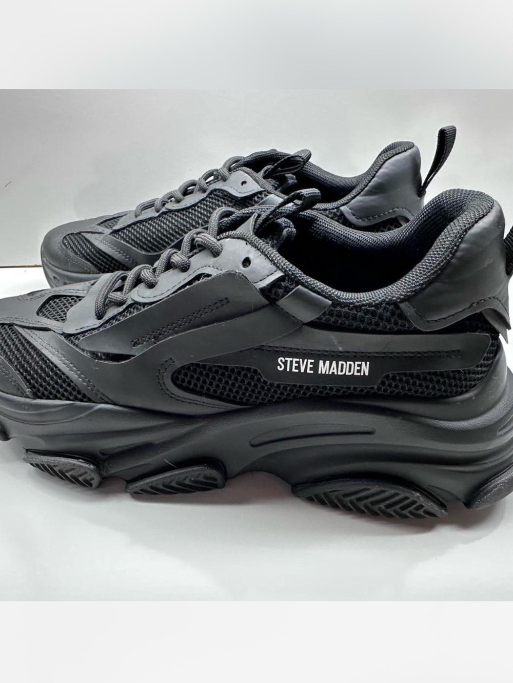 Steve Madden Black Women's Chunky Platform Sneakers